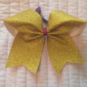 Gold Glitter Bow